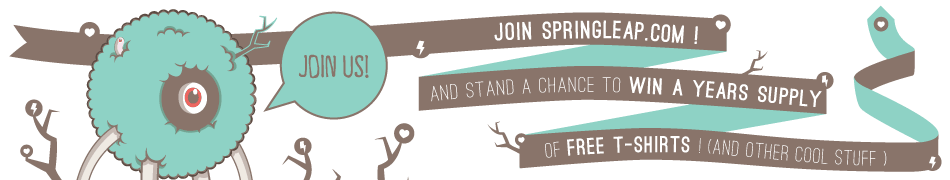 Join Springleap and win a year supply of awesome tees